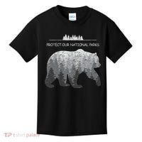 Resist Save Our Parks Alt Us National Parks Bear Nature Kids T-Shirt thumb 0
