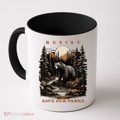 Resist Save Our Parks US National Parks Bear Nature Coffee Mug