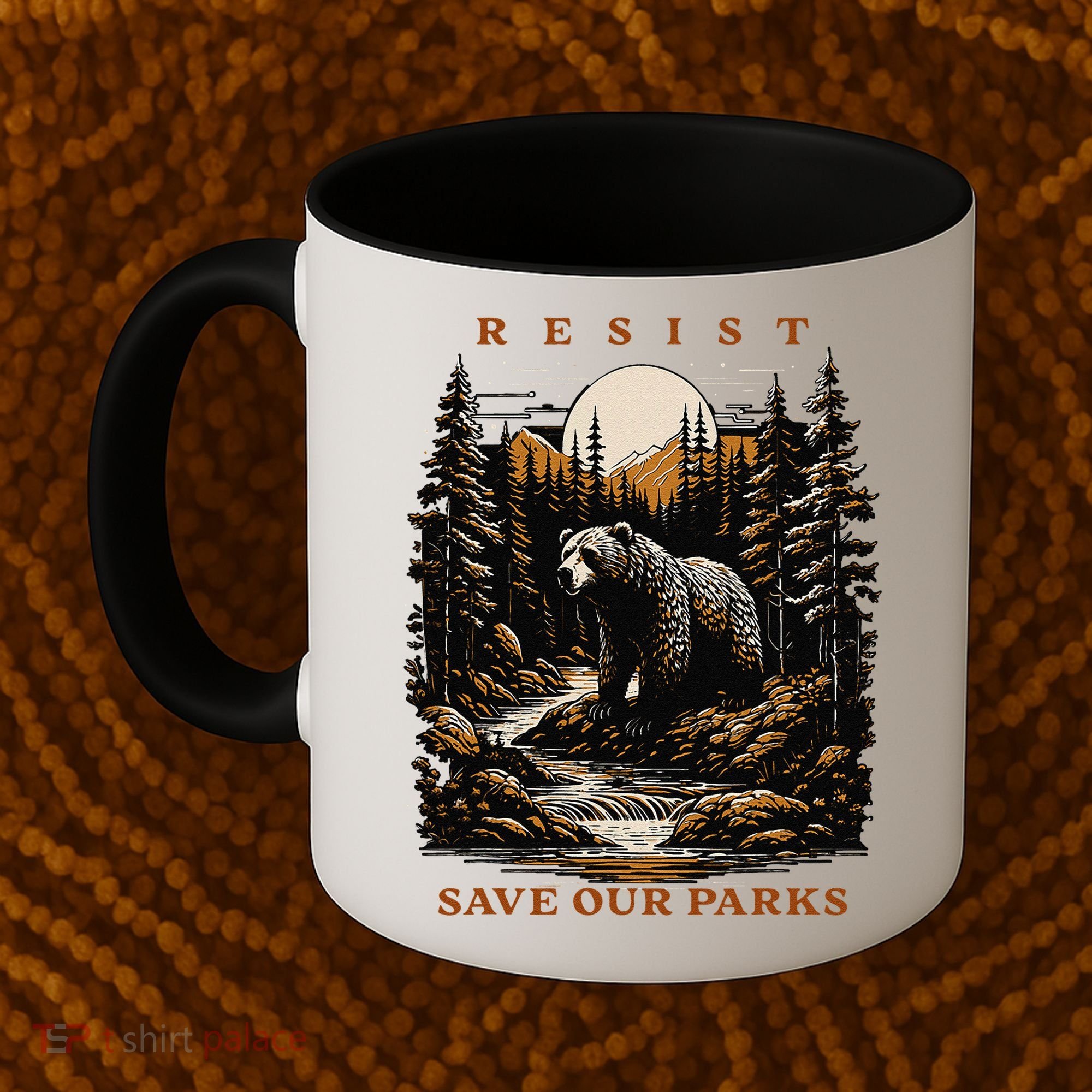 Resist Save Our Parks US National Parks Bear Nature Coffee Mug