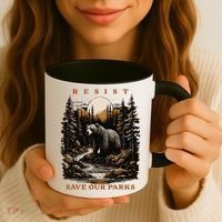 Resist Save Our Parks US National Parks Bear Nature Coffee Mug thumb 3
