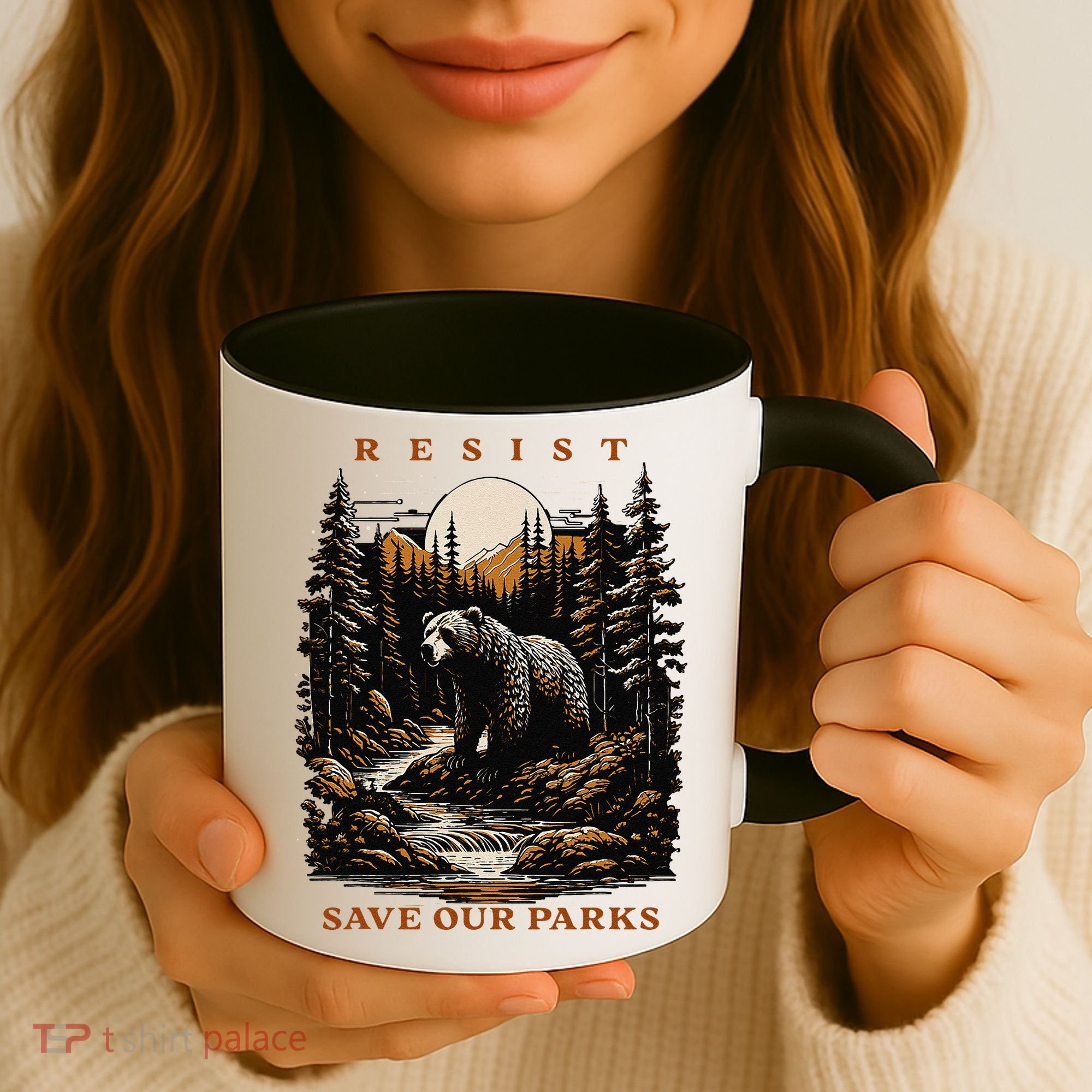 Resist Save Our Parks US National Parks Bear Nature Coffee Mug