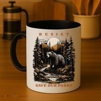 Resist Save Our Parks US National Parks Bear Nature Coffee Mug thumb 4