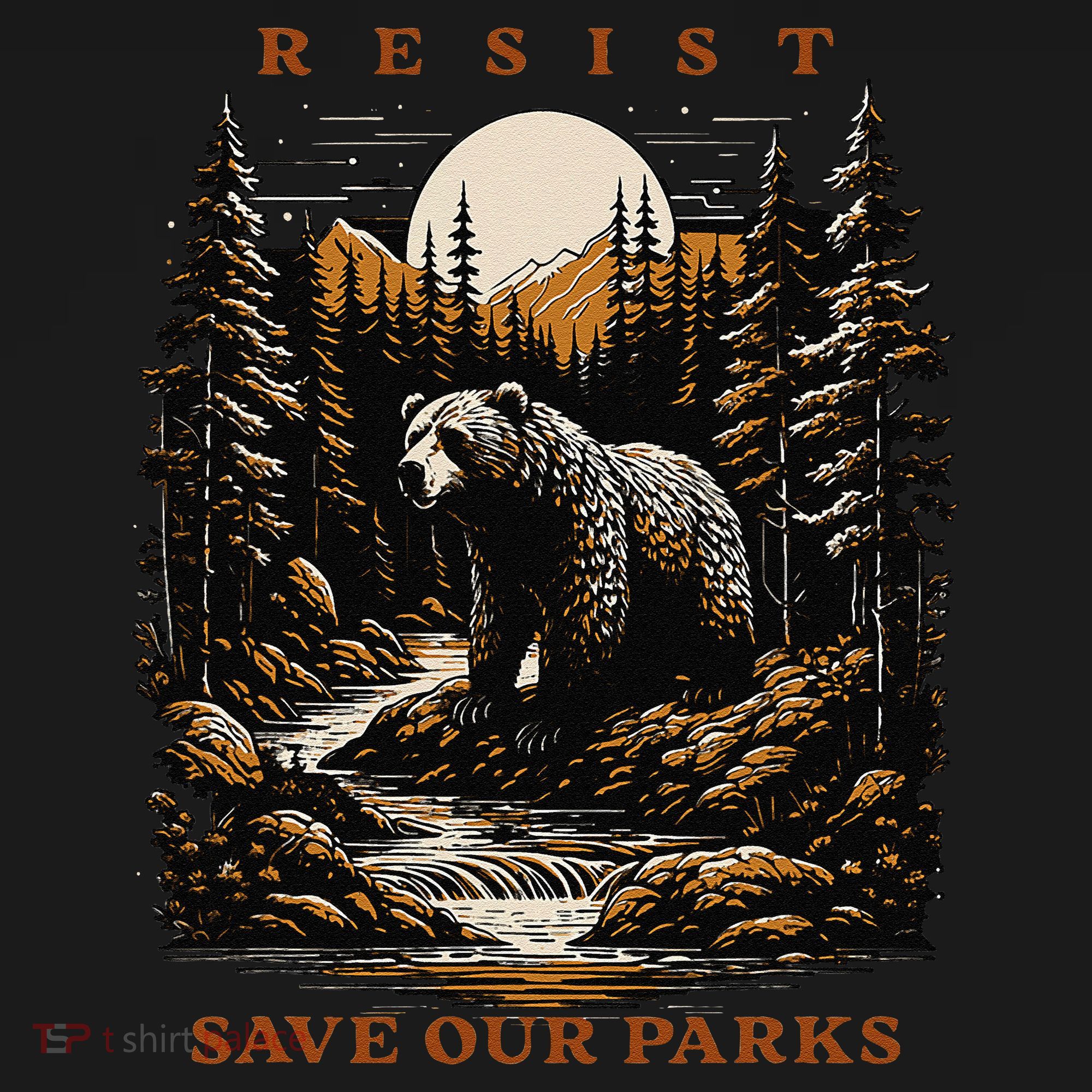 Resist Save Our Parks US National Parks Bear Nature Coaster