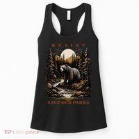 Resist Save Our Parks US National Parks Bear Nature Women's Tank Top thumb 0