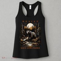 Resist Save Our Parks US National Parks Bear Nature Women's Tank Top thumb 3