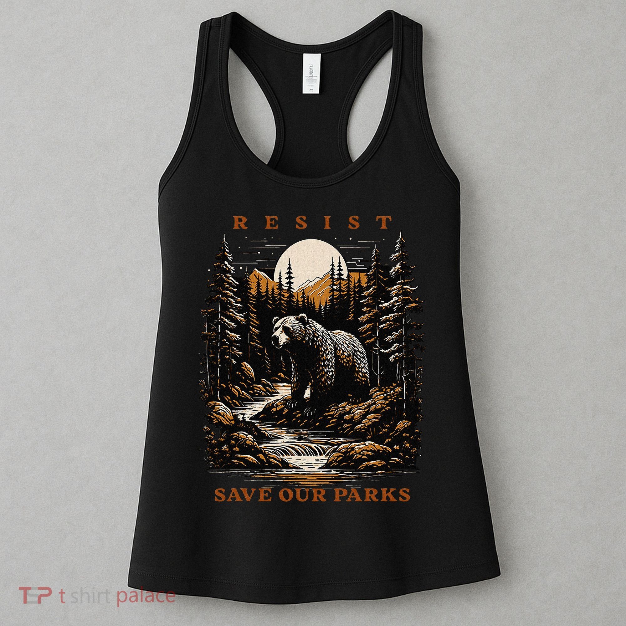 Resist Save Our Parks US National Parks Bear Nature Women's Tank Top