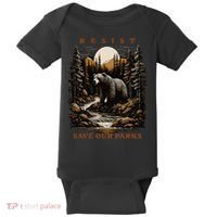 Resist Save Our Parks US National Parks Bear Nature Baby Bodysuit thumb 0