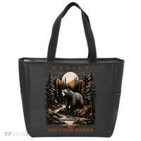 Resist Save Our Parks US National Parks Bear Nature Tote Bag thumb 0
