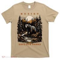 Resist Save Our Parks US National Parks Bear Nature T-Shirt thumb 0