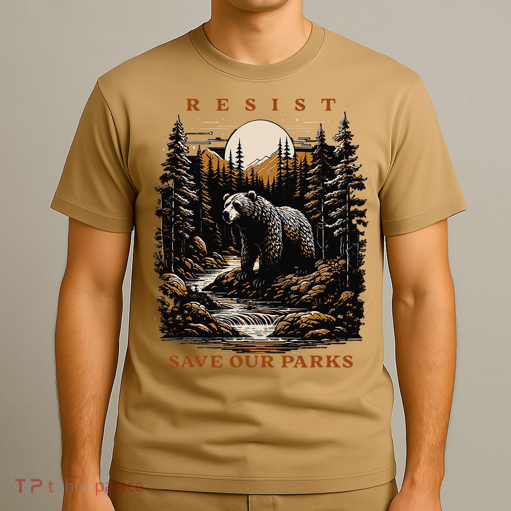 Resist Save Our Parks US National Parks Bear Nature T-Shirt