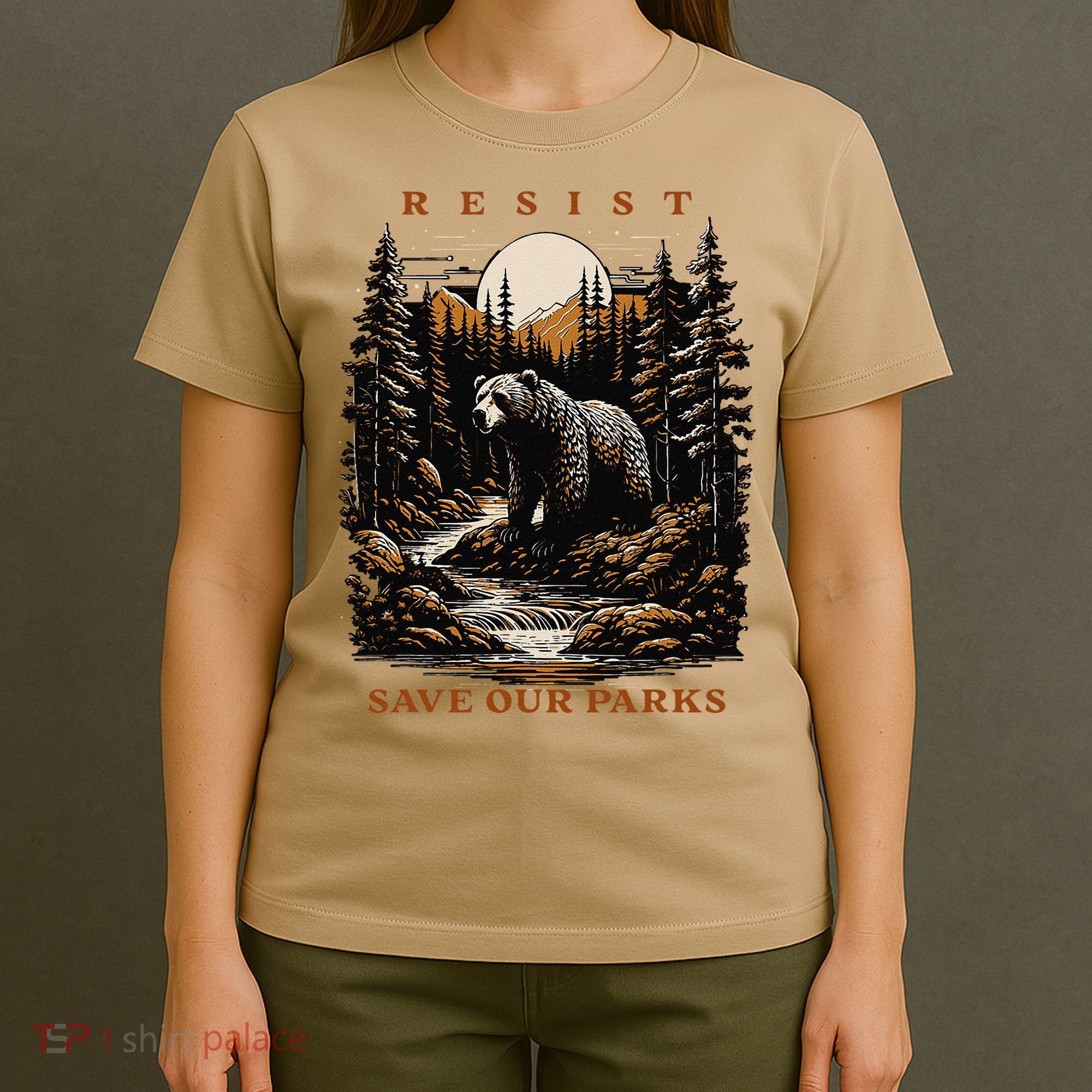 Resist Save Our Parks US National Parks Bear Nature T-Shirt