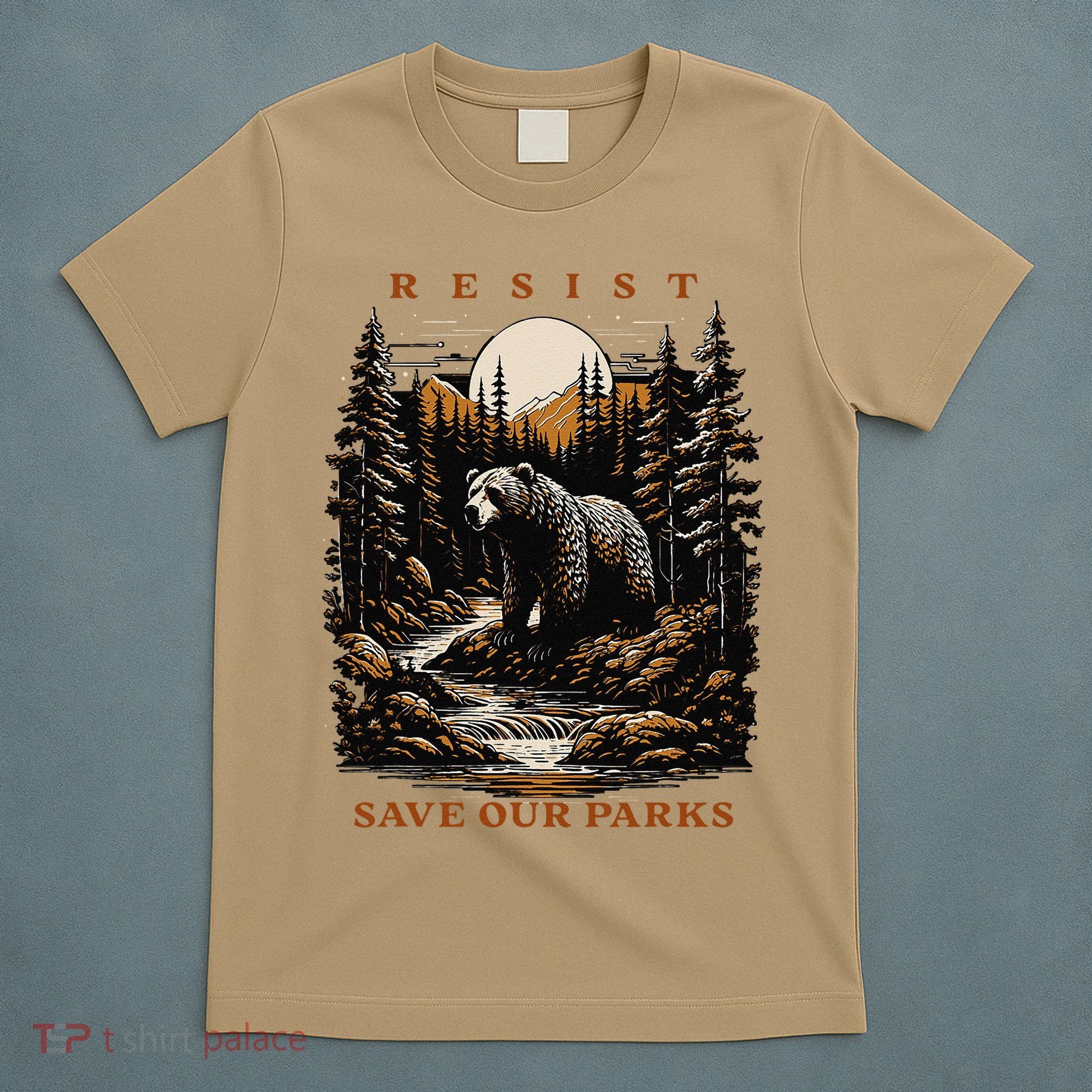 Resist Save Our Parks US National Parks Bear Nature T-Shirt