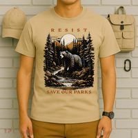 Resist Save Our Parks US National Parks Bear Nature T-Shirt thumb 6