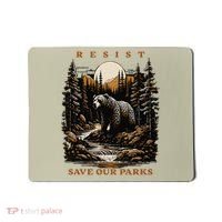 Resist Save Our Parks US National Parks Bear Nature Mousepad thumb 0