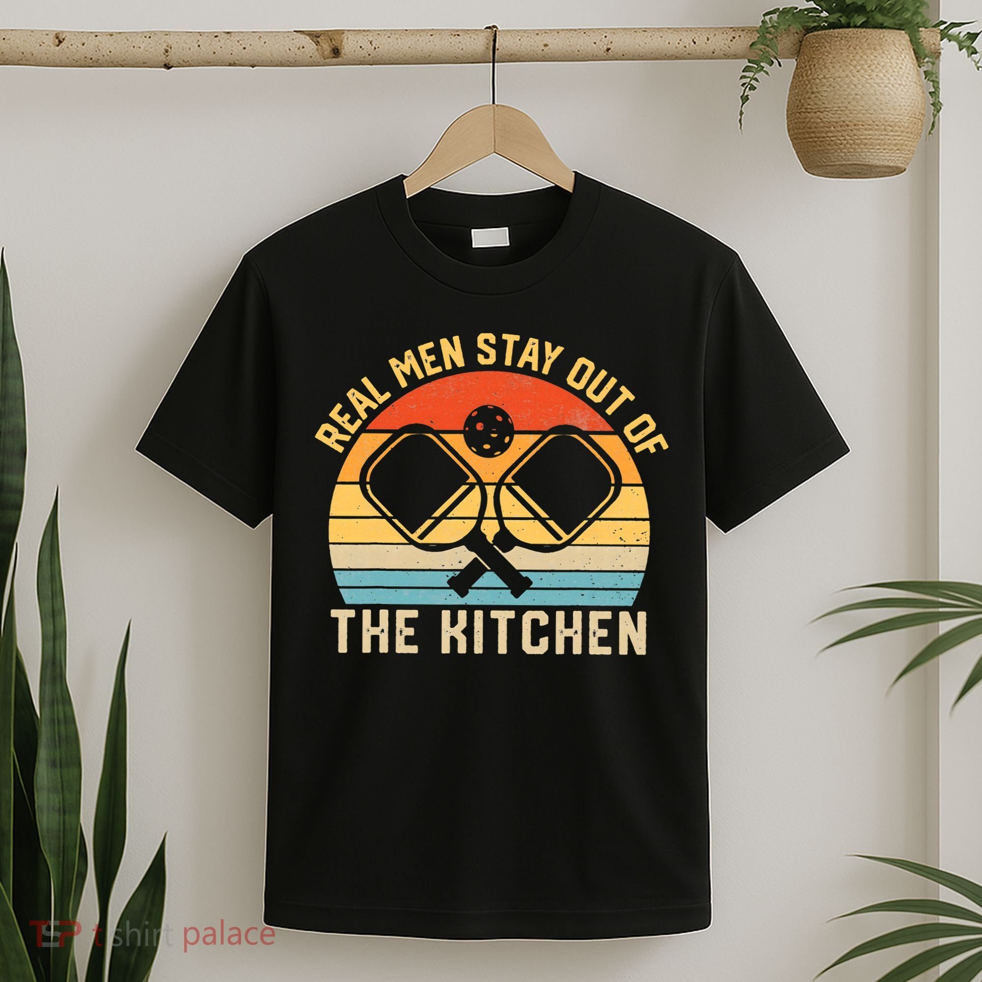 Real Stay Out of the Kitchen Vintage Pickleball T-Shirt