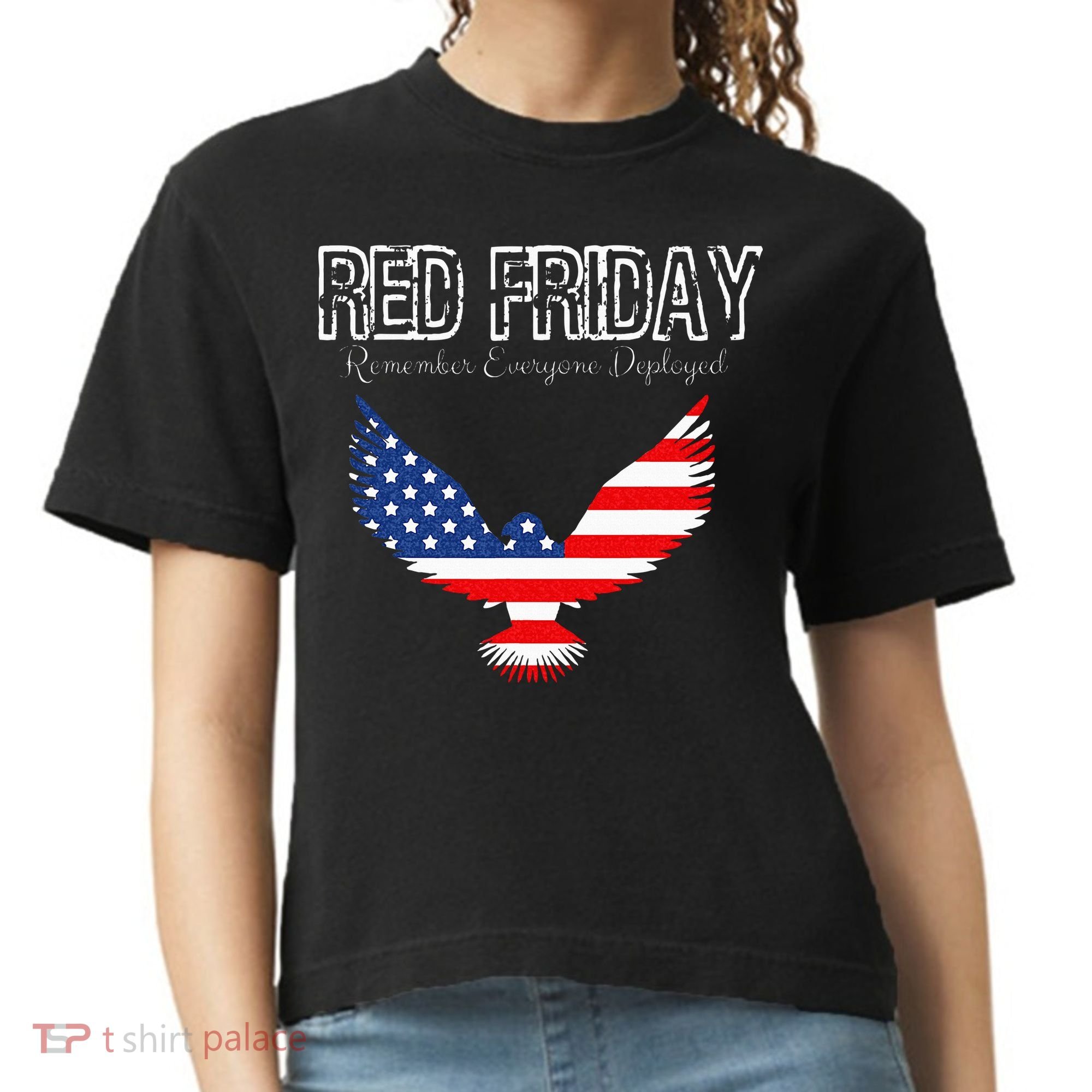 R.E.D. Support Our Troops Wear Red On Friday Comfort Colors Boxy T-Shirt