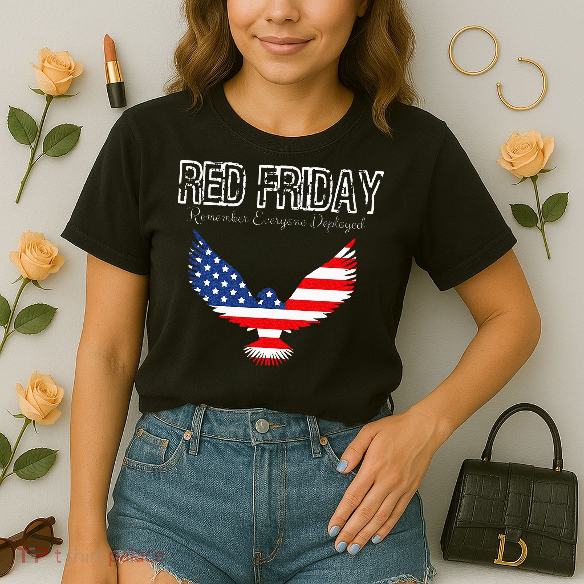 R.E.D. Support Our Troops Wear Red On Friday Comfort Colors Boxy T-Shirt