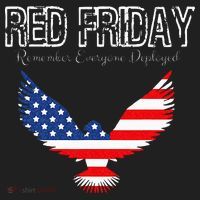 R.E.D. Support Our Troops Wear Red On Friday Beanie thumb 2