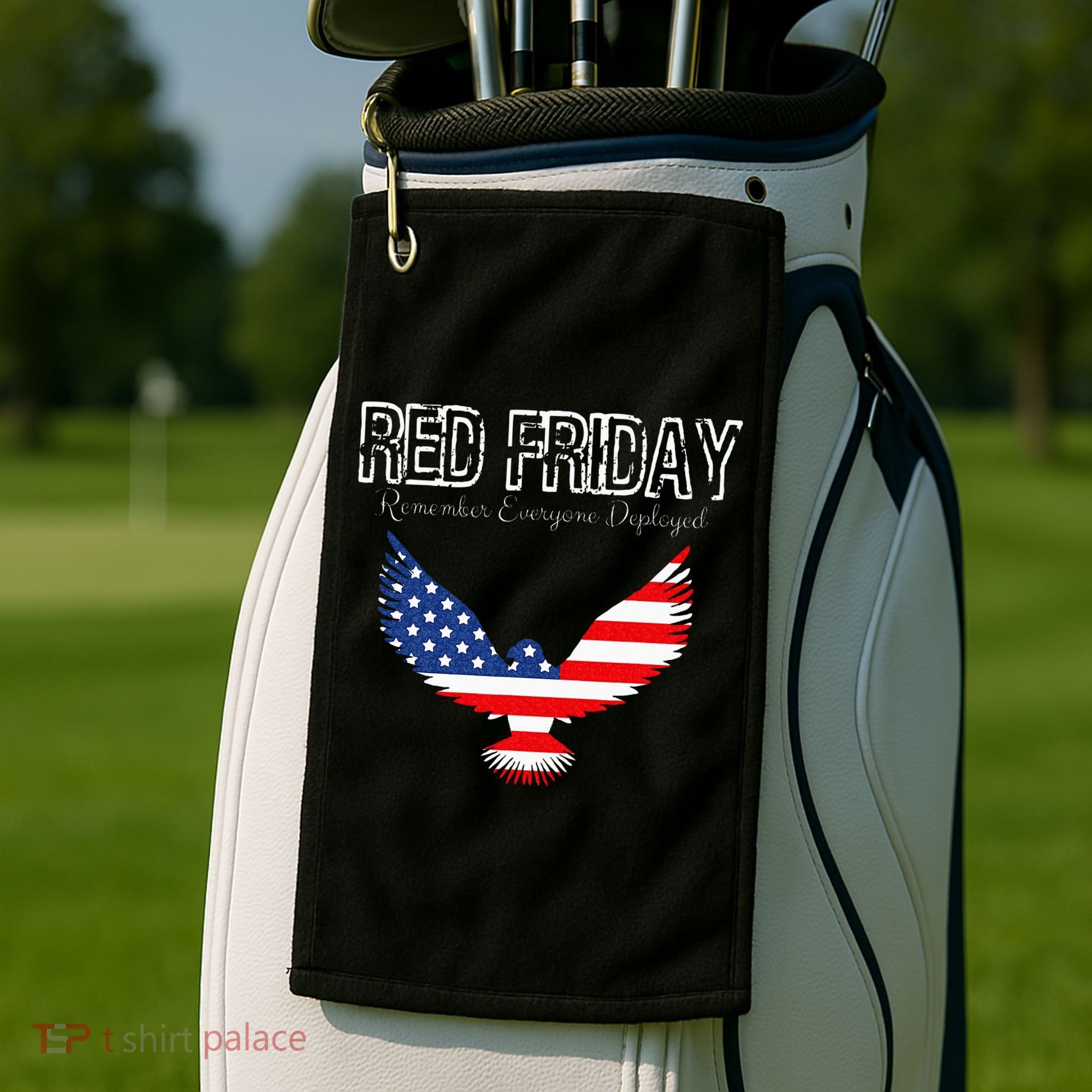 R.E.D. Support Our Troops Wear Red On Friday Golf Towel
