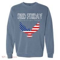 R.E.D. Support Our Troops Wear Red On Friday Garment-Dyed Sweatshirt thumb 0