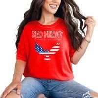 R.E.D. Support Our Troops Wear Red On Friday Comfort Colors T-Shirt thumb 0