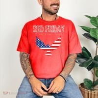 R.E.D. Support Our Troops Wear Red On Friday Comfort Colors T-Shirt thumb 3