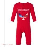 R.E.D. Support Our Troops Wear Red On Friday Infant Fleece One Piece thumb 0
