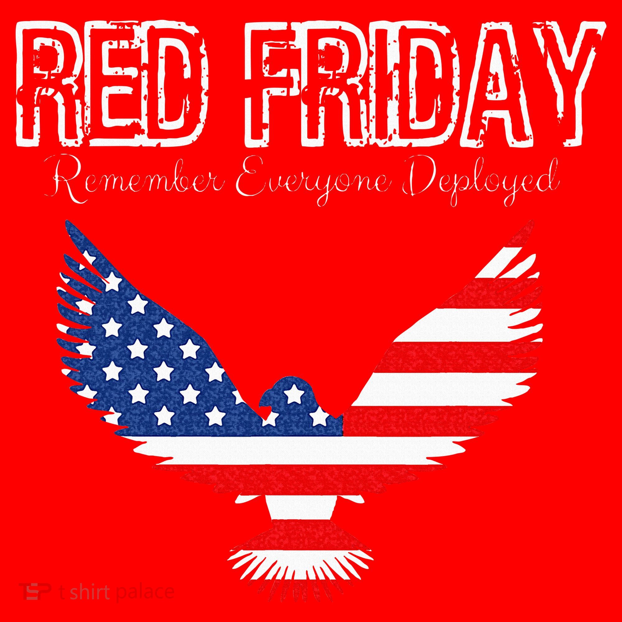 R.E.D. Support Our Troops Wear Red On Friday Apron