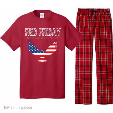 R.E.D. Support Our Troops Wear Red On Friday Pajama Set