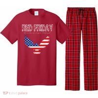 R.E.D. Support Our Troops Wear Red On Friday Pajama Set thumb 0