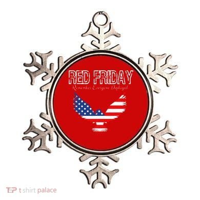 R.E.D. Support Our Troops Wear Red On Friday Ornament