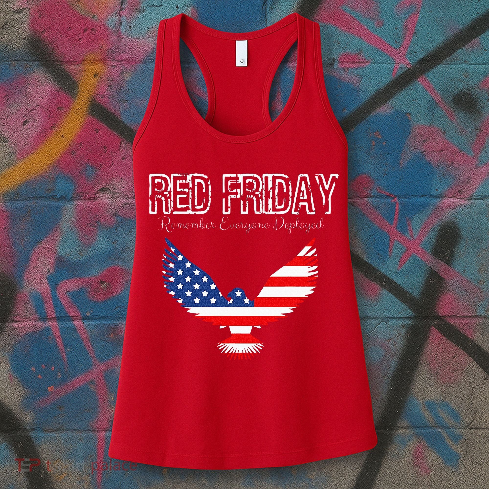 R.E.D. Support Our Troops Wear Red On Friday Women's Tank Top