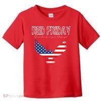 R.E.D. Support Our Troops Wear Red On Friday Toddler T-Shirt thumb 0