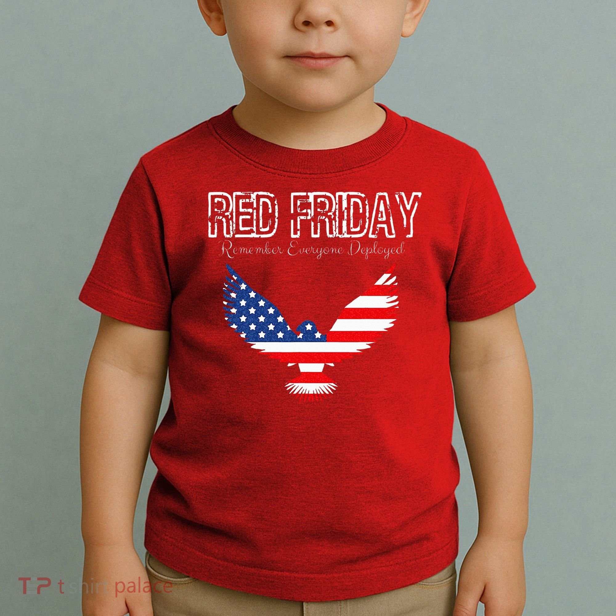 R.E.D. Support Our Troops Wear Red On Friday Toddler T-Shirt
