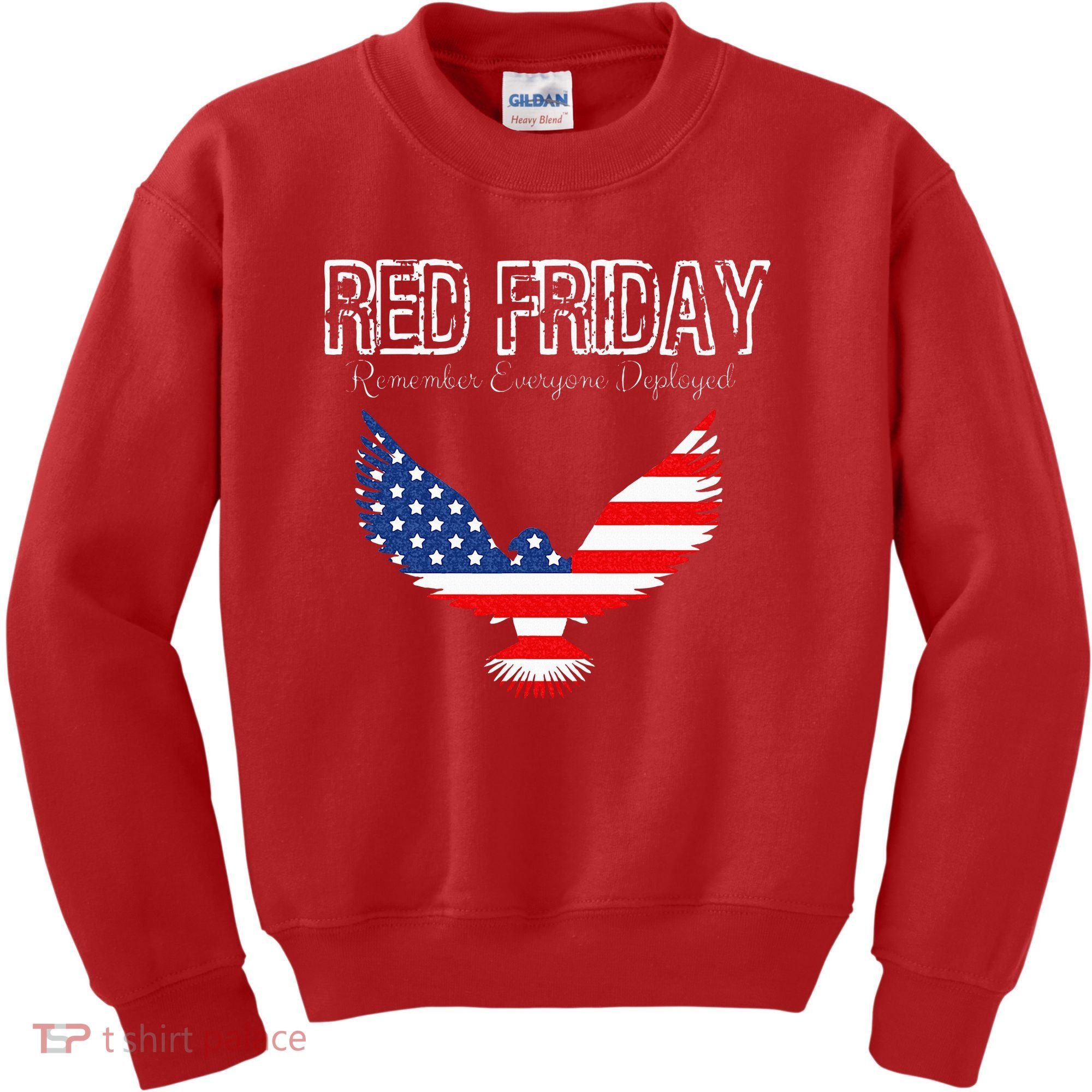 R.E.D. Support Our Troops Wear Red On Friday Kids Sweatshirt