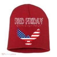 R.E.D. Support Our Troops Wear Red On Friday Short Acrylic Beanie thumb 0
