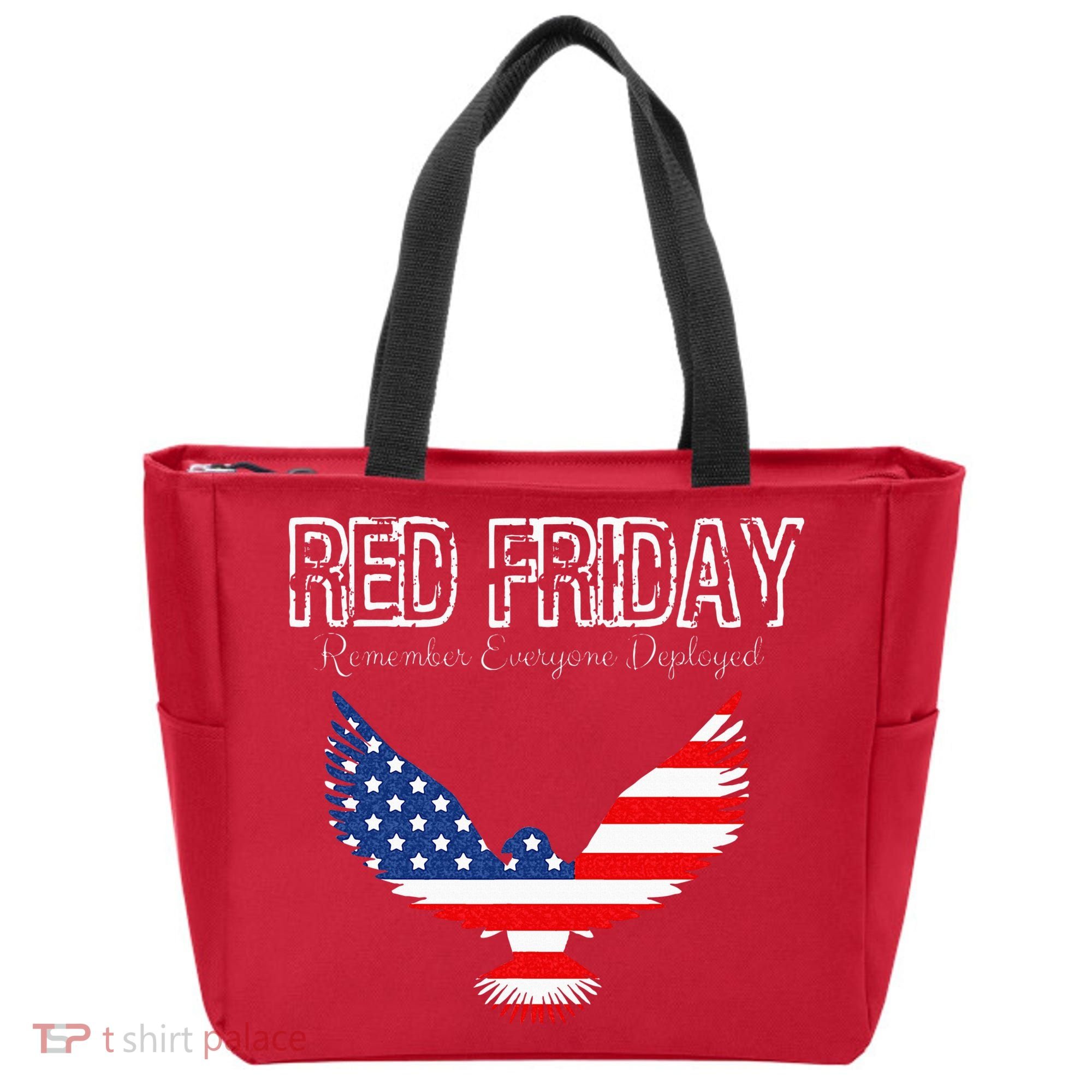 R.E.D. Support Our Troops Wear Red On Friday Tote Bag