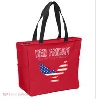 R.E.D. Support Our Troops Wear Red On Friday Tote Bag thumb 2