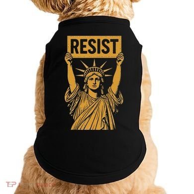 Resist Statue Of Liberty Rebel Protest Against High Tariffs Doggie Tank