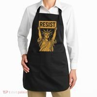 Resist Statue Of Liberty Rebel Protest Against High Tariffs Apron thumb 2