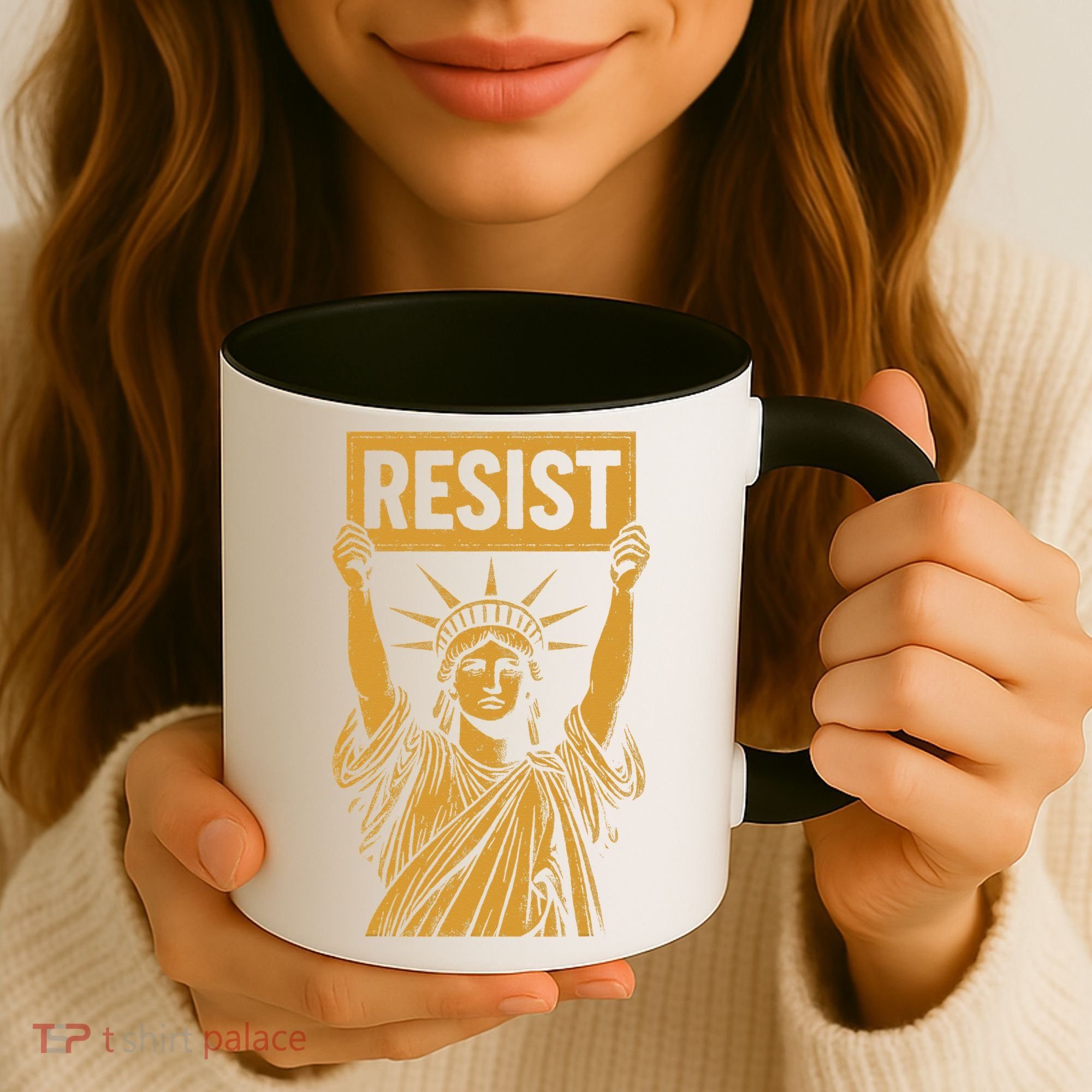 Resist Statue Of Liberty Rebel Protest Against High Tariffs Coffee Mug