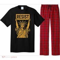 Resist Statue Of Liberty Rebel Protest Against High Tariffs Pajama Set thumb 0