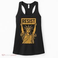 Resist Statue Of Liberty Rebel Protest Against High Tariffs Women's Tank Top thumb 0