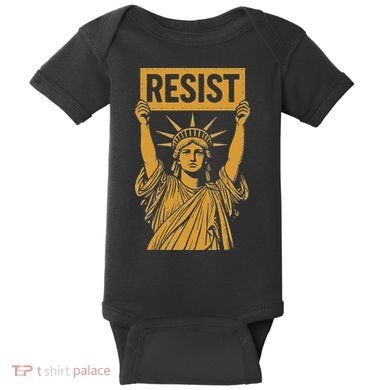 Resist Statue Of Liberty Rebel Protest Against High Tariffs Baby Bodysuit