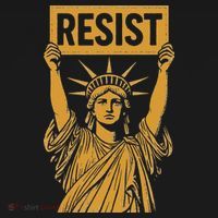 Resist Statue Of Liberty Rebel Protest Against High Tariffs Baby Bodysuit thumb 2