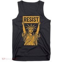 Resist Statue Of Liberty Rebel Protest Against High Tariffs Tank Top thumb 0