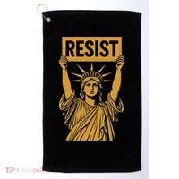 Resist Statue Of Liberty Rebel Protest Against High Tariffs Golf Towel thumb 0