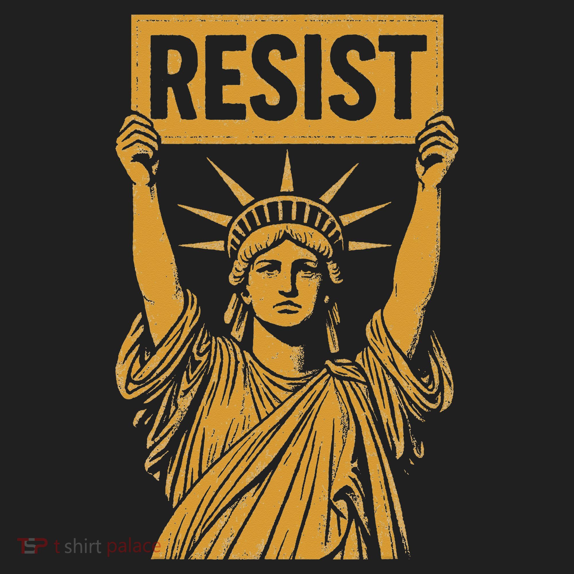 Resist Statue Of Liberty Rebel Protest Against High Tariffs Golf Towel