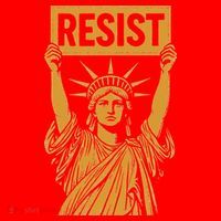 Resist Statue Of Liberty Rebel Protest Against High Tariffs Santa Hat thumb 1