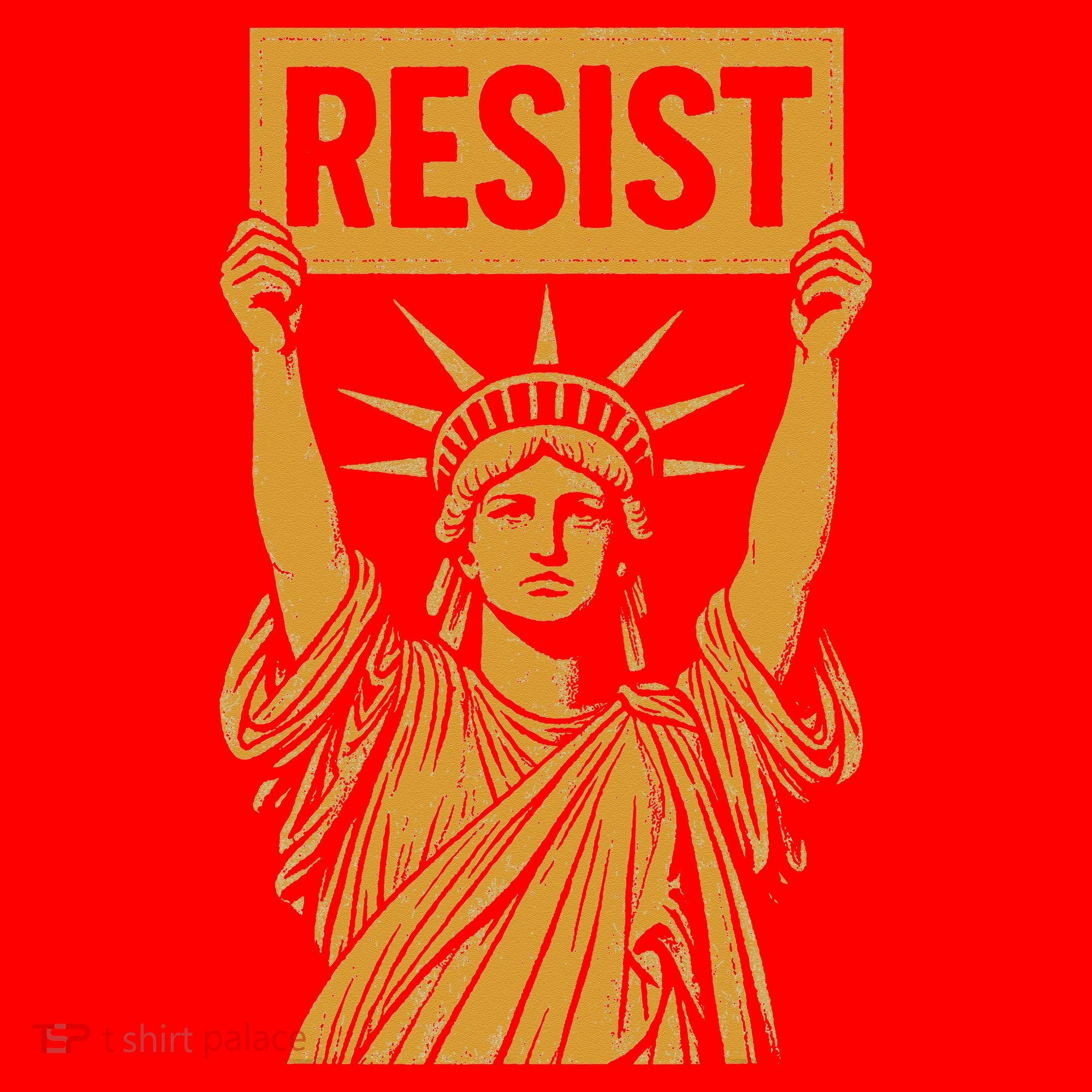 Resist Statue Of Liberty Rebel Protest Against High Tariffs Santa Hat